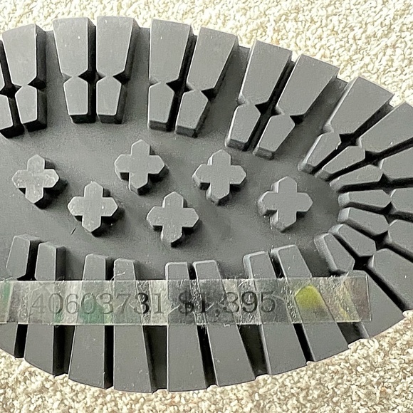 BURBERRY EVERDON STUDDED GLOSSED LEATHER ANKLE BOOT - Picture 10 of 10